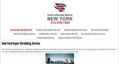Desktop Screenshot of newyorkpapershreddingservice.com